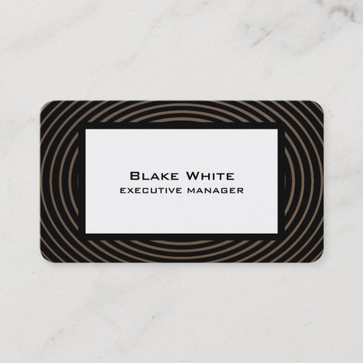 Trendy Modern Elegant Waves Pattern Visitekaartje (Voorkant)