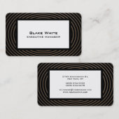 Trendy Modern Elegant Waves Pattern Visitekaartje (Voorkant / Achterkant)