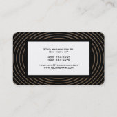 Trendy Modern Elegant Waves Pattern Visitekaartje (Achterkant)