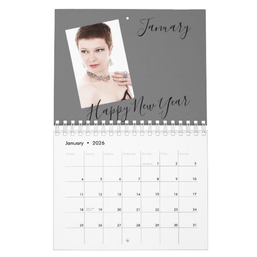 Trendy Modern Family Photo Collage 2023 Kalender (Jan 2026)