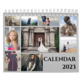 Trendy Modern Family Photo Collage 2023 Kalender (Hoes)