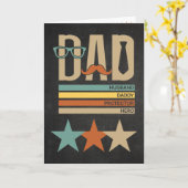 Trendy & Modern Fathers Day Gevouwen Wenskaart Kaart (Gele Bloem)