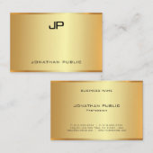 Trendy Modern Faux Gold Elegant Professional Visitekaartje (Voorkant / Achterkant)