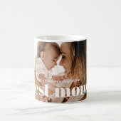 Trendy Modern Foto Best Mam Ever Koffiemok (Center)