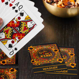 Trendy Modern Fun Dude Be Kind Custom Pokerkaarten
