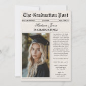 Trendy Modern Fun Photo Graduation Kaart (Voorkant)