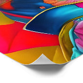 Trendy Modern Geisha Poster papier (mat) (Hoek)