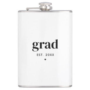 Trendy Modern Gepersonaliseerd Afstuderen Gift Afs Heupfles