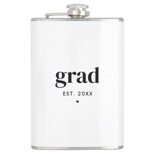 Trendy Modern Gepersonaliseerd Afstuderen Gift Afs Heupfles (Voorkant)