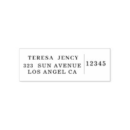 Trendy Modern | Gepersonaliseerd Minimalistisch Re Zelfinktende Stempel