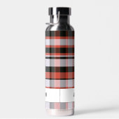 Trendy Modern Gepersonaliseerd Plaid Waterfles (Rechts)