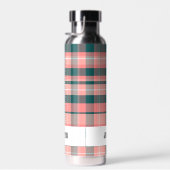 Trendy Modern Gepersonaliseerd Plaid Waterfles (Rechts)
