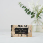 Trendy Modern Gold Liquid Marble Professional Visitekaartje (Staand voorkant)