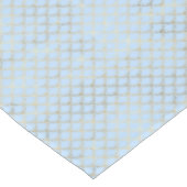 Trendy Modern Goud Blauw Zeemeermin Schalen Patroo Tafelkleed (Gekanteld)