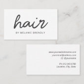 Trendy Modern Hair Stylist Visitekaartje (Voorkant / Achterkant)