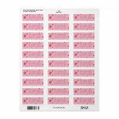Trendy Modern Handgeschreven Adreslabel voor de Fe Etiket (Full Sheet)