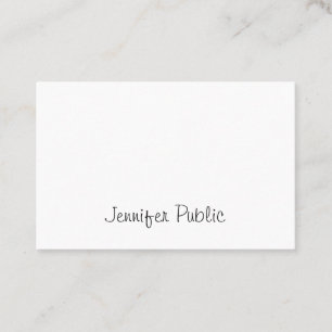 Trendy Modern Handgeschreven Script Cool Strak Een Visitekaartje