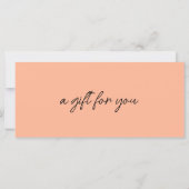 Trendy, modern, handschrift, koraalzaken (Achterkant)