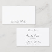 Trendy Modern Handschrift Leuk Ontwerp Elegant Visitekaartje (Voorkant / Achterkant)