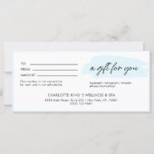 Trendy, modern, handschrift, lichtblauw bedrijf (Voorkant)