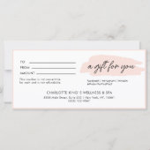 Trendy, modern, handschrift, lichtroze business (Voorkant)