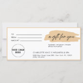 Trendy, modern, handschrift, logo, beige (Voorkant)