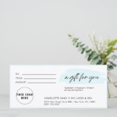 Trendy, modern, handschrift, logo, blauw (Staand voorkant)