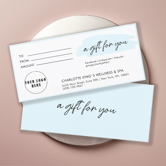 Trendy, modern, handschrift, logo, blauw