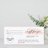 Trendy, modern, handschrift, logo, lichtroze (Staand voorkant)