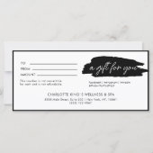 Trendy, modern, handschrift, wit-zwart bedrijf (Voorkant)