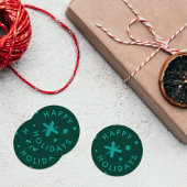 Trendy Modern Handwritten Happy Holidays Sticker