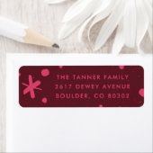 Trendy Modern Handwritten Holiday Address Label (Insitu)