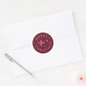 Trendy Modern Handwritten Merry Christmas Sticker (Envelop)