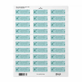 Trendy Modern Handwritten New Year Address Label (Full Sheet)