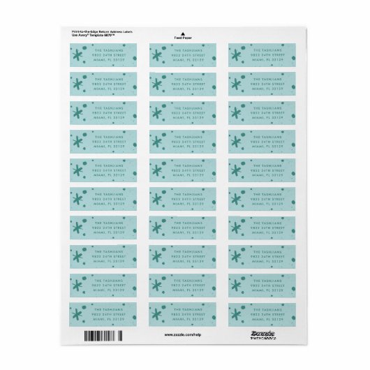 Trendy Modern Handwritten New Year Address Label (Full Sheet)