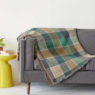 Trendy Modern Herfst Kleurblok Deken