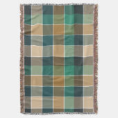 Trendy Modern Herfst Kleurblok Deken (Voorkant Verticaal)