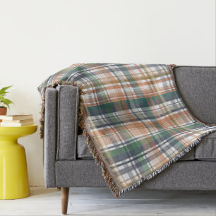 Trendy Modern Herfst Kleurblok Deken