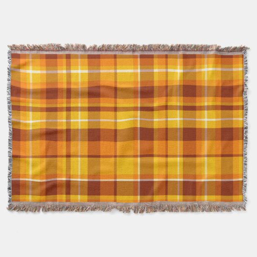 Trendy Modern Herfst Kleurblok Deken (Voorkant)