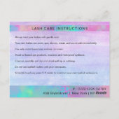 Trendy Modern Iridescent Grafisch Dank je wel Briefkaart (Achterkant)