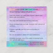 Trendy Modern Iridescent Grafisch Dank je wel Vierkante Visitekaartje (Achterkant)