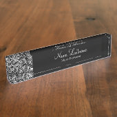 Trendy Modern Kantoor Personeel Naambordje (Zijkant)