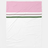 Trendy Modern kleurenblok en strepen Fleece Deken (Voorkant)