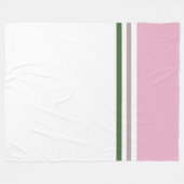 Trendy Modern kleurenblok en strepen Fleece Deken (Voorkant (Horizontaal))