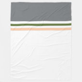 Trendy Modern kleurenblok en strepen Fleece Deken (Voorkant)