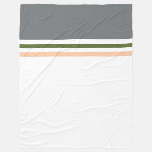 Trendy Modern kleurenblok en strepen Fleece Deken (Voorkant)