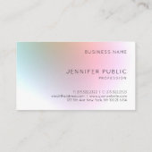 Trendy modern kleurrijk elegant professioneel desi visitekaartje (Achterkant)