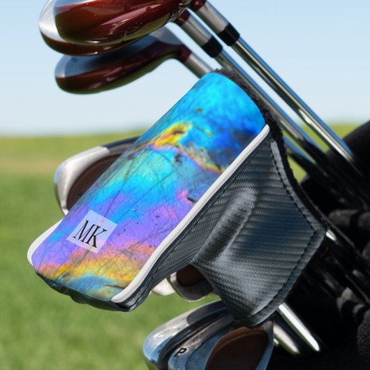 Trendy Modern Kleurrijk Initiaal Monogram Golfheadcover