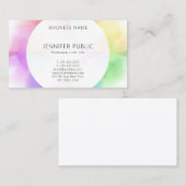 Trendy modern kleurrijk minimalistisch elegant des visitekaartje (Voorkant / Achterkant)