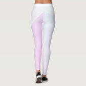 Trendy Modern Leggings Roze Blauw Paars Wit (Achterkant)